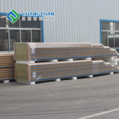 panneau de mur de sandwich à unité centrale de 200mm avec les panneaux en acier et le noyau d'isolation de polyuréthane