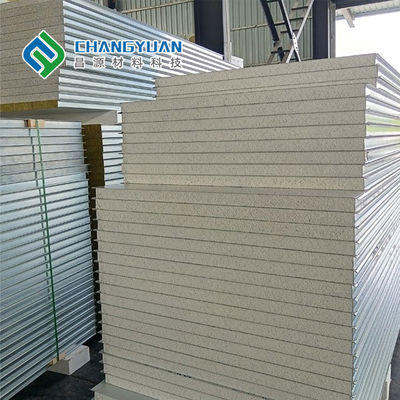 Panneau composé 50mm/75mm/100mm de PVF SMP PVDF pour le mur extérieur et le toit