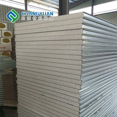 Panneau composé 50mm/75mm/100mm de PVF SMP PVDF pour le mur extérieur et le toit