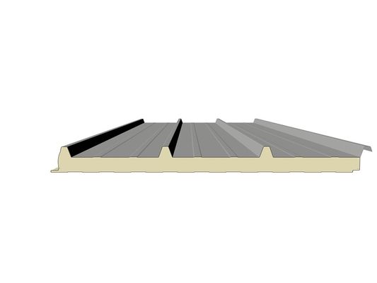 Panneau de toiture en PU imperméable à l'eau avec indice d'incendie B1/B2 et isolation thermique