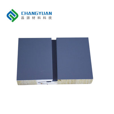 Panneau sandwich en laine de roche essentiel pour façade d'immeuble de bureaux pour une isolation supérieure