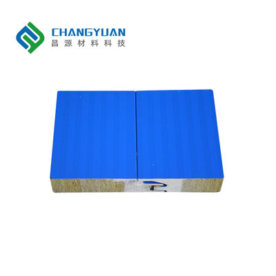 Panneaux muraux ignifuges de 75 mm en laine de roche