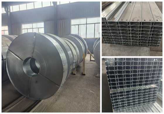 Des revêtements métalliques ondulés résistants à la corrosion jusqu'à 6000 mm, avec une capacité de charge jusqu'à 500 kg/m2